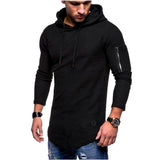 Men's sports t-shirt with hood for training