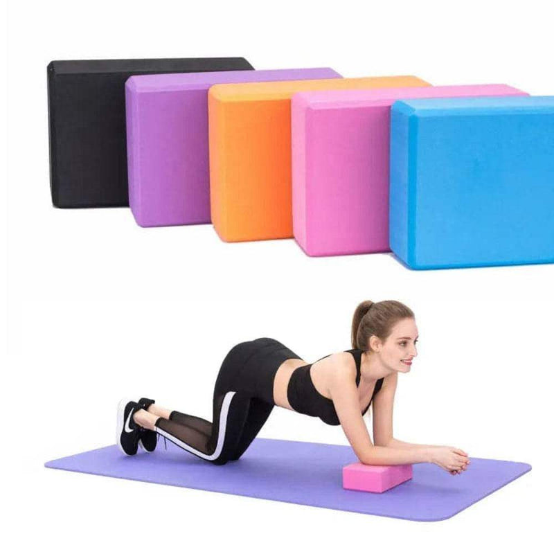 High-density EVA foam yoga blocks for gym & pilates workouts - Yoga Essentials Here