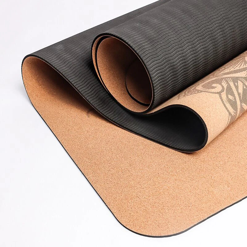 cork yoga mat, non-slip, double-sided and highly elastic