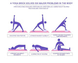 High-density EVA foam yoga blocks for gym & pilates workouts - Yoga Essentials Here