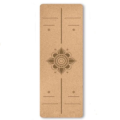 4mm cork yoga mat, non-slip, double-sided and highly elastic