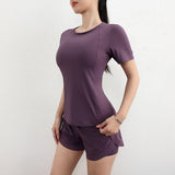Women's sports T-shirt, yoga, training, short sleeves