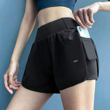 Women’s Yoga Shorts with Phone Pocket – Double Layer Comfort - Yoga Essentials Here