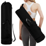 Yoga mat bag with compartment, adjustable strap