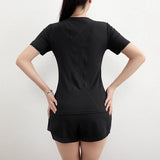Women's sports T-shirt, yoga, training, short sleeves