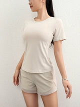 Women's sports T-shirt, yoga, training, short sleeves