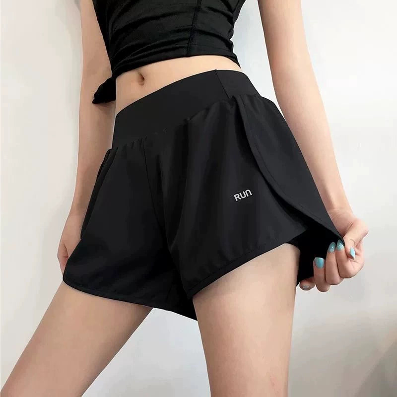 Summer Quick-Drying Women's Fitness Mesh Outwear Sports Shorts