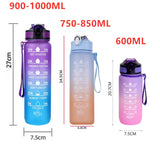 Water bottle, motivational, for gym, running, yoga