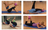 Pilates ball, yoga for balance exercises