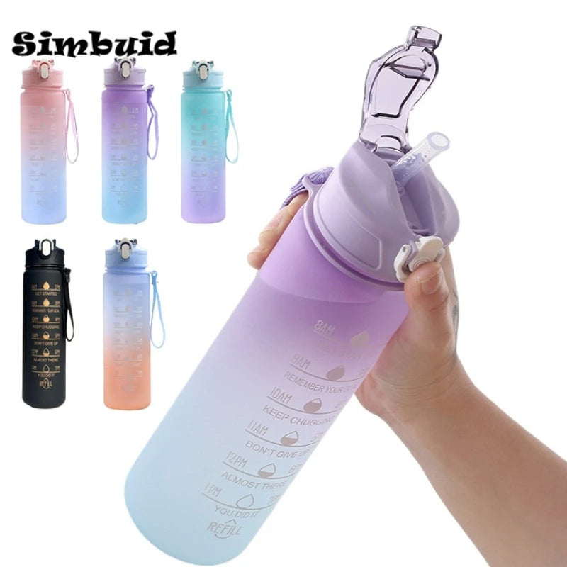 Water bottle, motivational, for gym, running, yoga