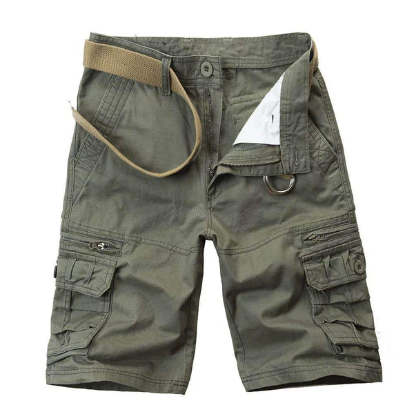 Men’s Cotton Cargo Shorts for Hiking, Travel & Summer - Yoga Essentials Here