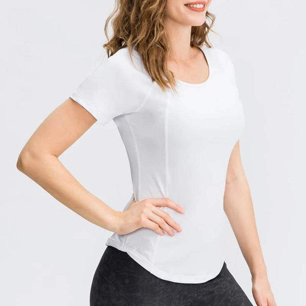 Women's yoga top, sports top, running top - breathable - Yoga Essentials Here