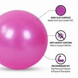Yoga ball for Pilates, fitness, balance & pregnancy - Yoga Essentials Here