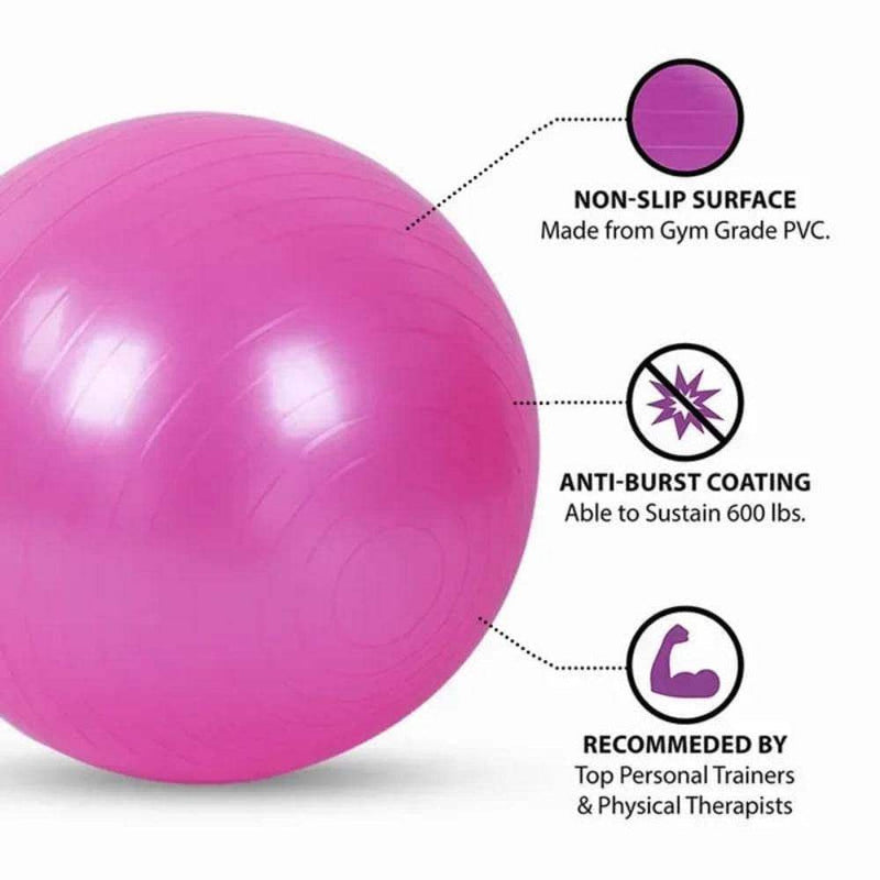 Yoga ball for Pilates, fitness, balance & pregnancy - Yoga Essentials Here