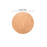 Cork massage ball for back, feet, yoga, therapy