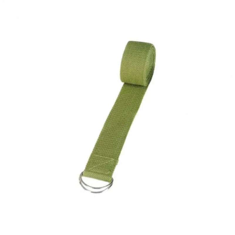 Durable Cotton Yoga Strap with D-Ring Buckle for Stretching - Yoga Essentials Here