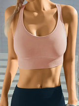 Sports Seamless Comfy & Breathable Push Up Yoga Tank