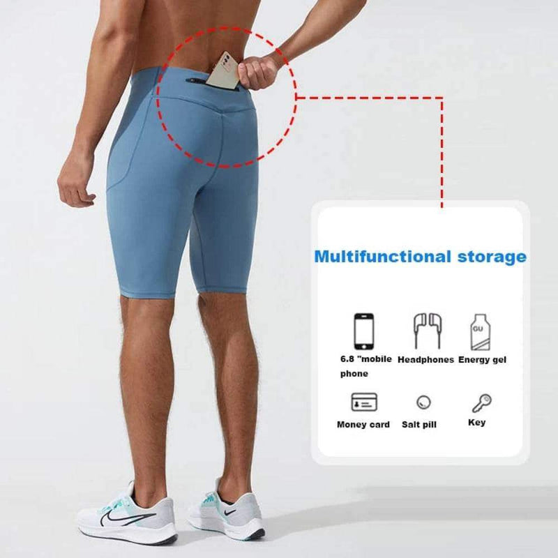 Men’s compression shorts for gym, running, fitness - Yoga Essentials Here