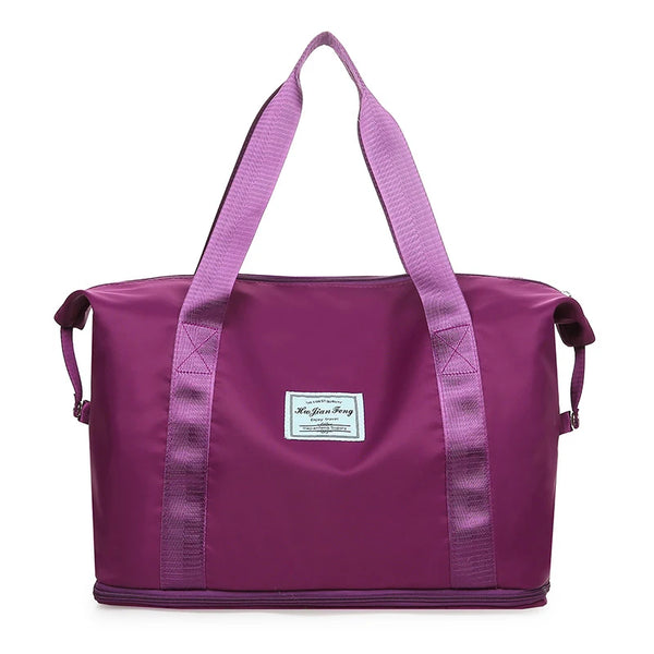 Women's expandable, waterproof yoga and pilates bag