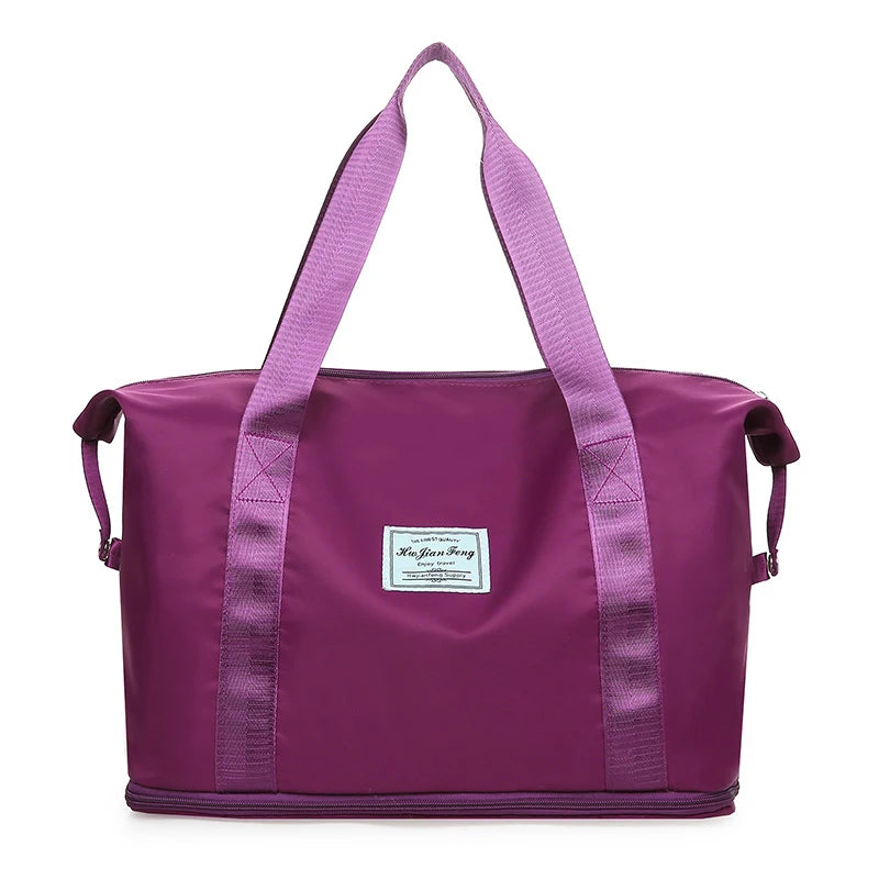 Women's expandable, waterproof yoga and pilates bag