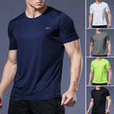 Breathable men’s short sleeve running t-shirt – lightweight sportswear