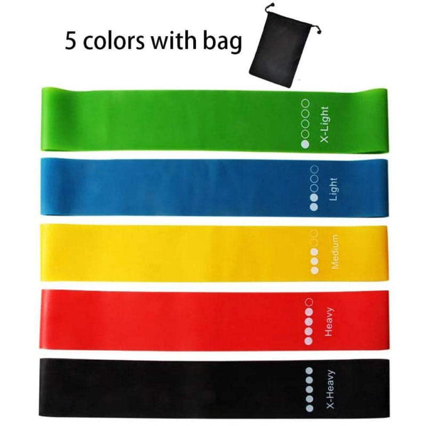 5Pcs Yoga Resistance Bands Set for Strength Training - Yoga Essentials Here