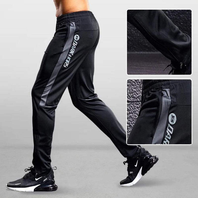 Men’s Workout Pants with Zipper Pockets – Stretch Fit - Yoga Essentials Here