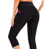 Women's Capri Leggings, High Waist, Yoga, Fitness