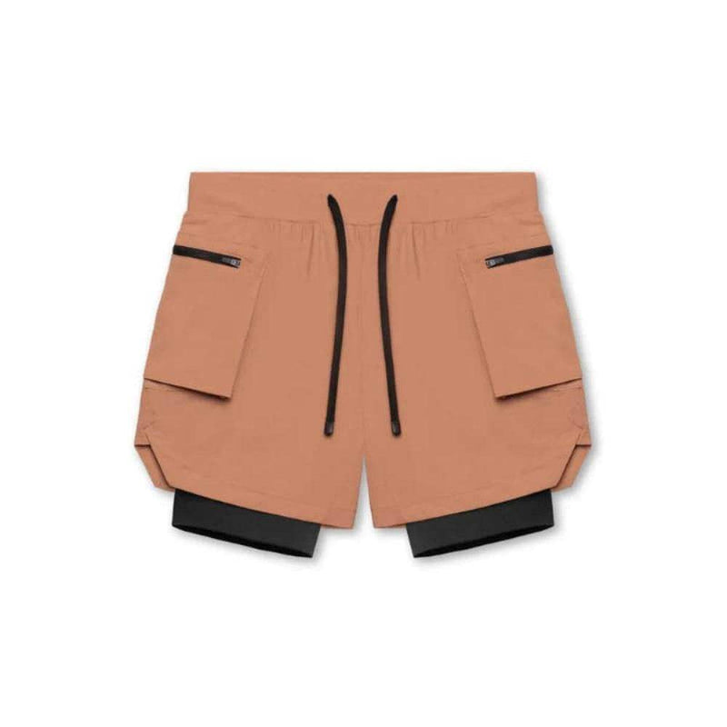 Men's 2-in-1 Gym Shorts, Double-Layer, Quick-Dry - Yoga Essentials Here