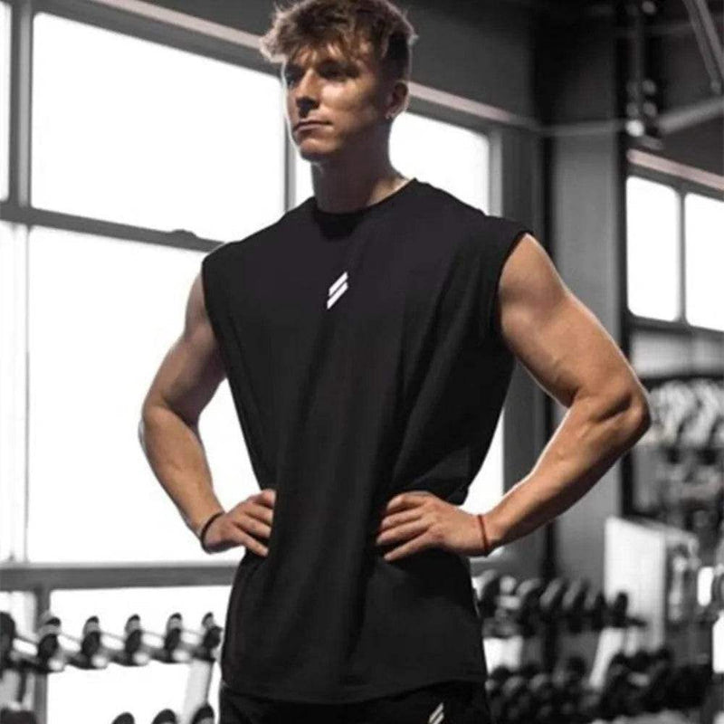 Men’s Sleeveless Gym T-Shirt – Quick-Dry, Lightweight - Yoga Essentials Here