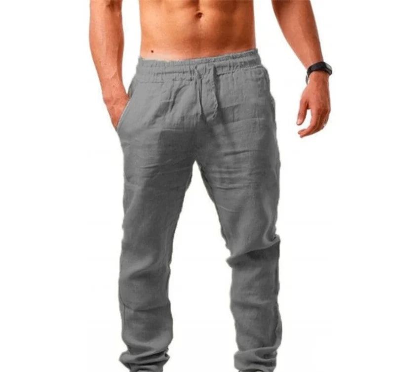Men's linen pants, casual, summer