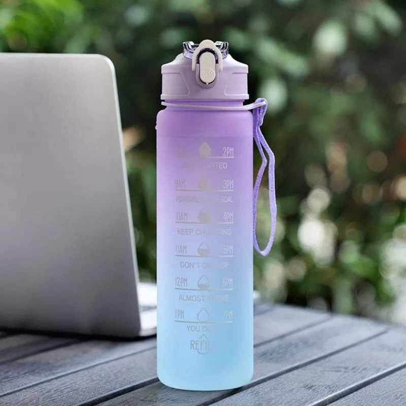 Water bottle, motivational, gym, yoga, running, sports - Yoga Essentials Here