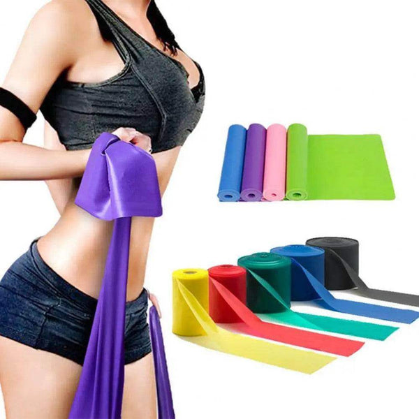 1.8m Yoga Resistance Band – Stretching & Pilates Band - Yoga Essentials Here