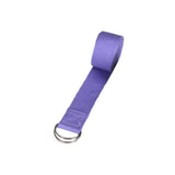 Durable Cotton Yoga Strap with D-Ring Buckle for Stretching - Yoga Essentials Here