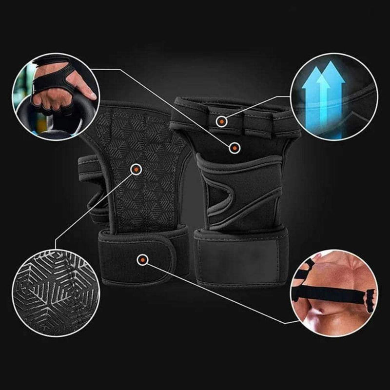 Gym Gloves with Wrist Wraps – CrossFit & Training - Yoga Essentials Here
