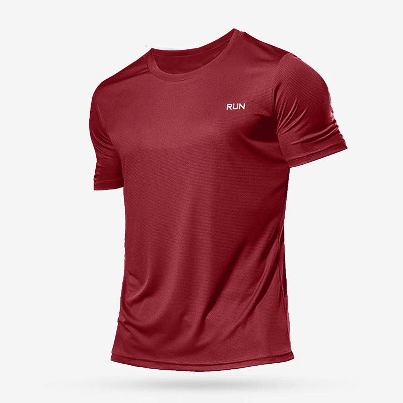 Breathable men’s short sleeve running t-shirt – lightweight sportswear