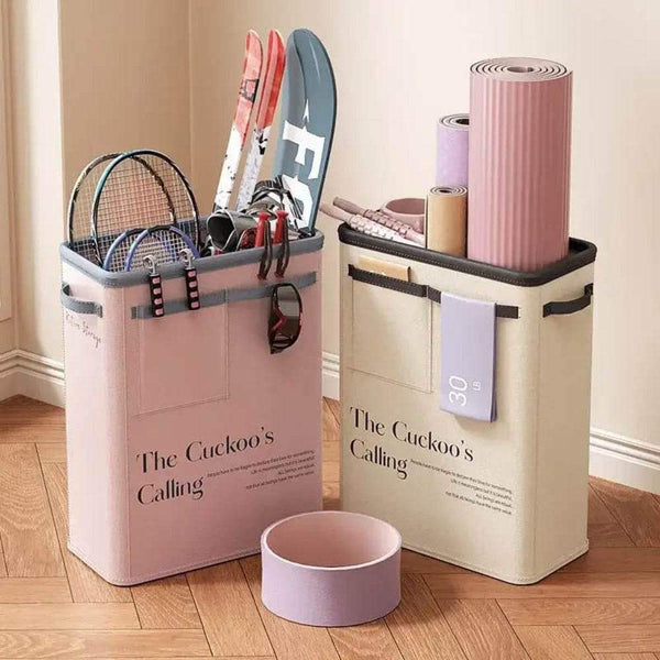 Foldable Yoga Mat & Fitness Storage Basket - Yoga Essentials Here