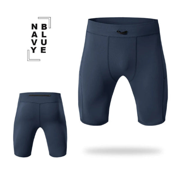 Men's compression shorts, quick-drying, gym, running, fitness apparel