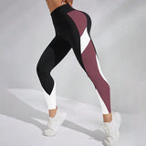 Women's High Waist Color Block Yoga Leggings