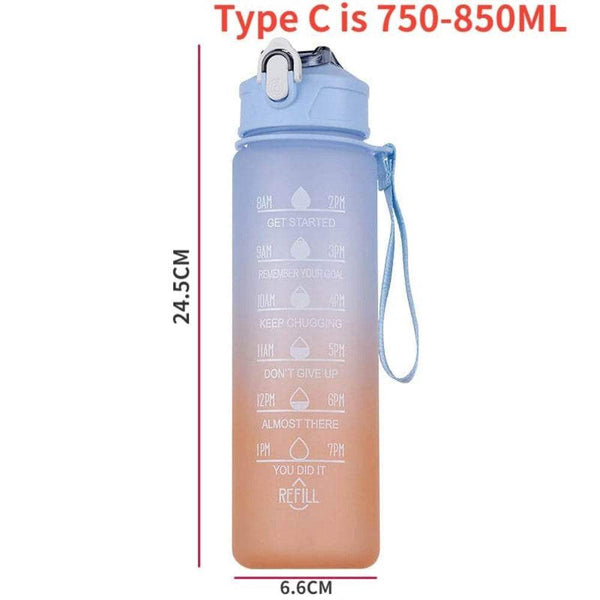 Water bottle, motivational, gym, yoga, running, sports - Yoga Essentials Here