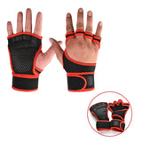 Heavy Duty Crossfit and Gym Gloves with Integrated Wristbands