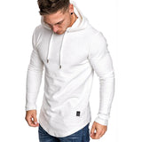 Men's sports t-shirt with hood for training