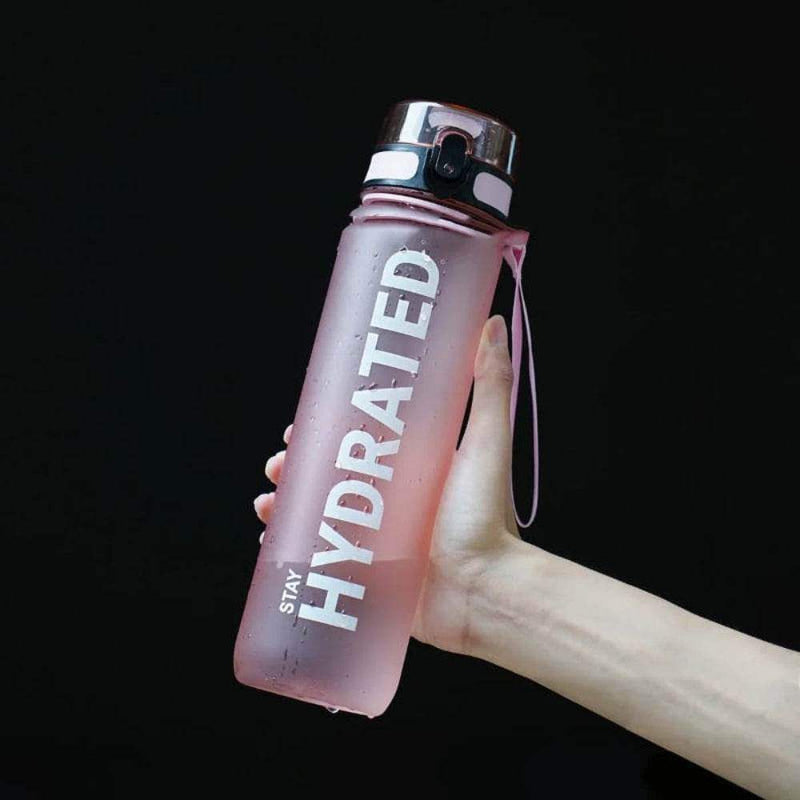 Motivational Sports Water Bottle – Gym, Fitness, Running - Yoga Essentials Here