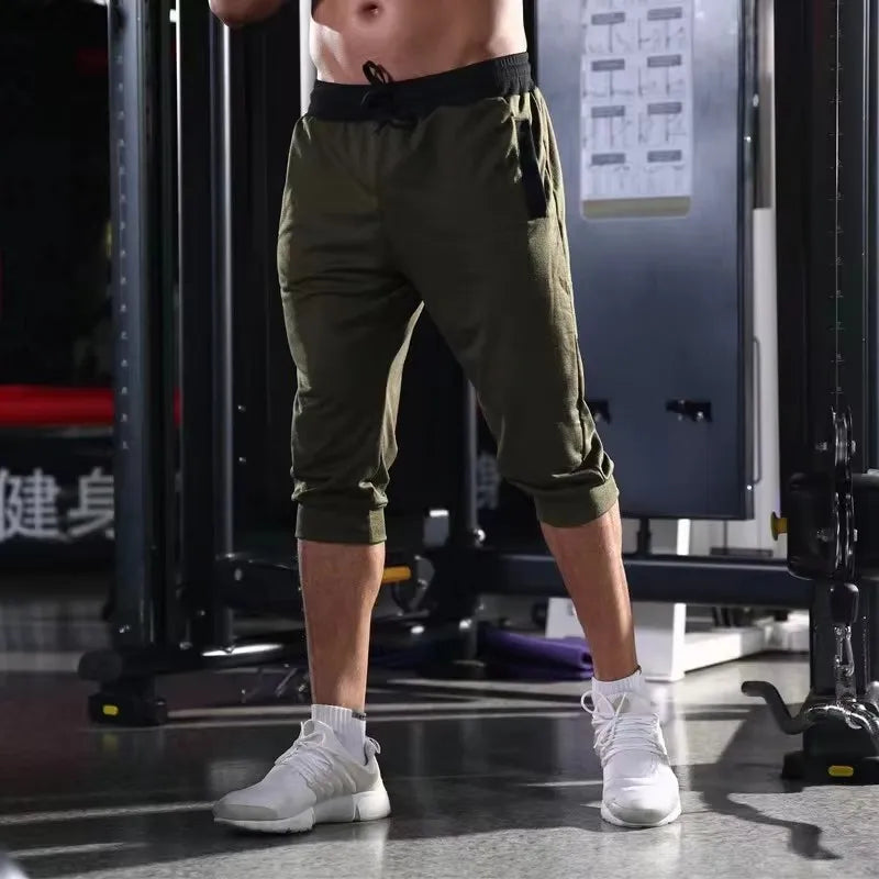men's sports 3/4 running pants