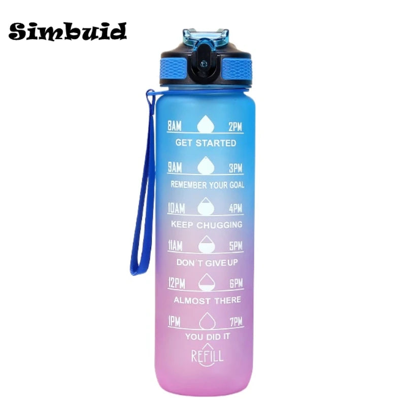 Water bottle, motivational, for gym, running, yoga