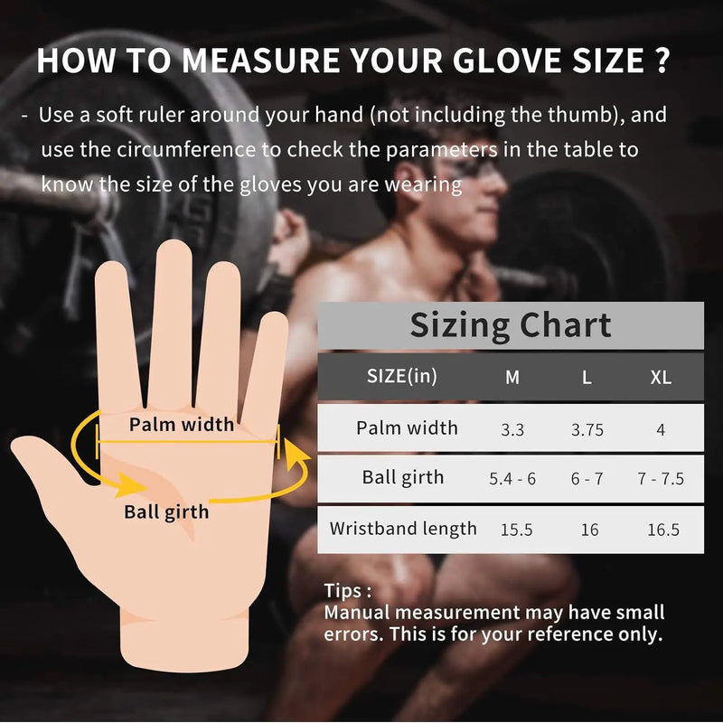 Heavy Duty Crossfit and Gym Gloves with Integrated Wristbands