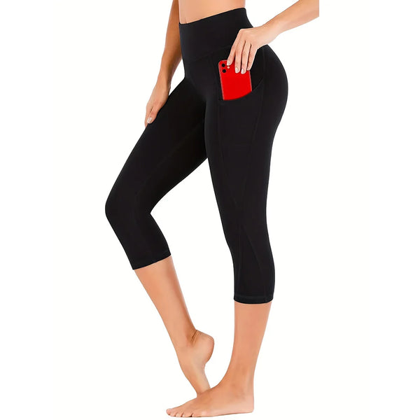 Women's Capri Leggings, High Waist, Yoga, Fitness