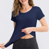 Women's yoga top, sports top, running top - breathable - Yoga Essentials Here