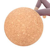 Cork massage ball for back, feet, yoga, therapy