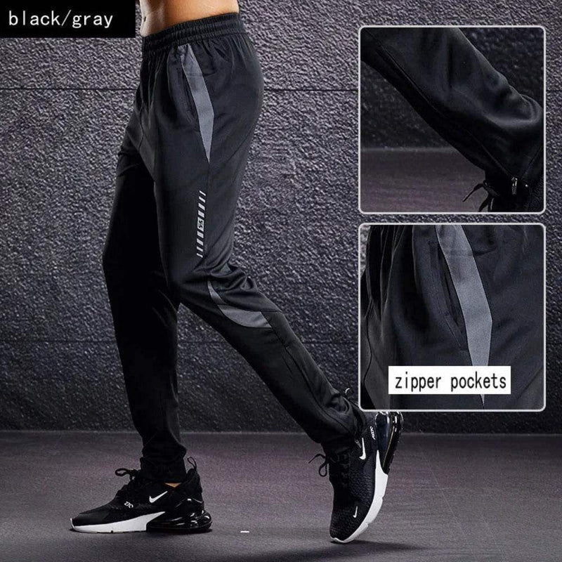 Men’s Workout Pants with Zipper Pockets – Stretch Fit - Yoga Essentials Here